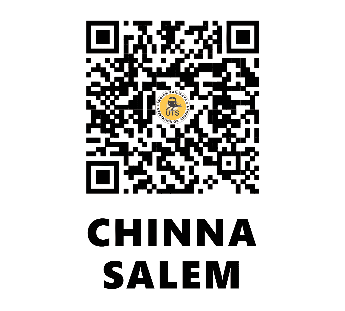 UTS QR Code for CHINNA SALEM - CHSM (SR - TAMIL NADU)